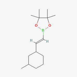 4,4,5,5-Tetramethyl-2-[2-(3-methylcyclohexyl)ethenyl]-1,3,2-dioxaborolane