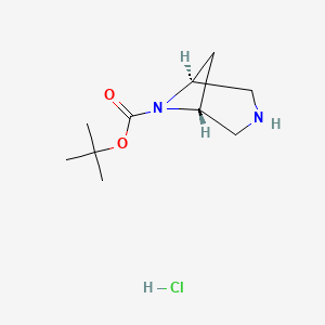 tert-butyl (1R,5S)-3,6-diazabicyclo[3.1.1]heptane-6-carboxylate hydrochloride