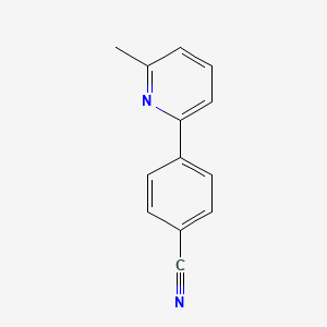 molecular formula C13H10N2 B1354936 4-(6-甲基-2-吡啶基)苯甲腈 CAS No. 142161-54-4