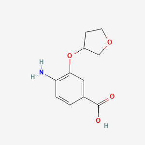 4-Amino-3-(oxolan-3-yloxy)benzoic acid