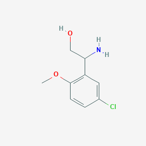 2-Amino-2-(5-chloro-2-methoxyphenyl)ethan-1-ol