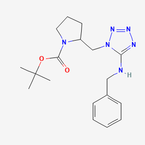 Tert-butyl (S)-2-((5-(benzylamino)-1h-tetrazol-1-yl)methyl)pyrrolidine-1-carboxylate