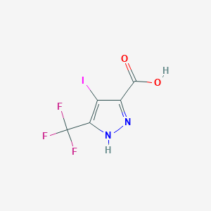 4-Iodo-3-(trifluoromethyl)-1H-pyrazole-5-carboxylic acid