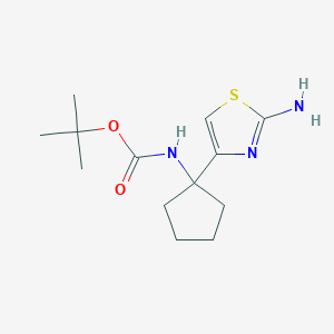 Tert-butyl (1-(2-aminothiazol-4-yl)cyclopentyl)carbamate