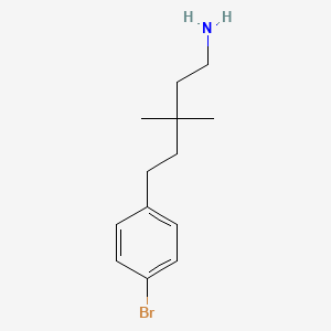 5-(4-Bromophenyl)-3,3-dimethylpentan-1-amine