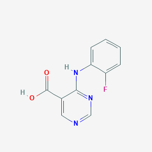 4-[(2-Fluorophenyl)amino]pyrimidine-5-carboxylicacid