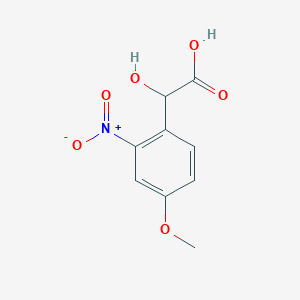 molecular formula C9H9NO6 B13549407 4-Methoxy-2-nitromandelic acid 