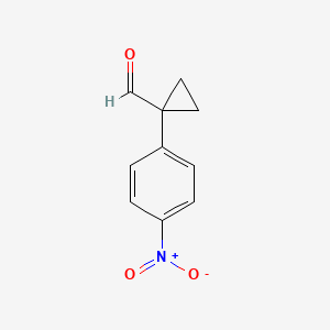 1-(4-Nitrophenyl)cyclopropane-1-carbaldehyde