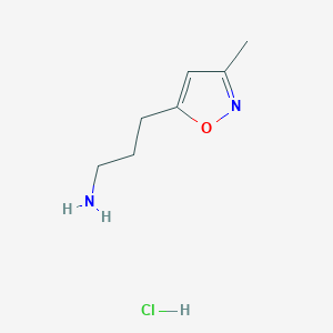 3-(3-Methyl-1,2-oxazol-5-yl)propan-1-aminehydrochloride