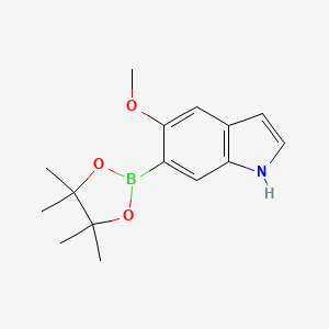 5-methoxy-6-(tetramethyl-1,3,2-dioxaborolan-2-yl)-1H-indole