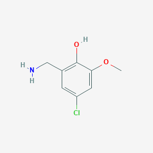 2-(Aminomethyl)-4-chloro-6-methoxyphenol