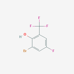 molecular formula C7H3BrF4O B1354960 2-溴-4-氟-6-(三氟甲基)苯酚 CAS No. 130046-84-3