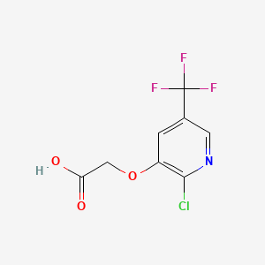 2-{[2-Chloro-5-(trifluoromethyl)pyridin-3-yl]oxy}acetic acid