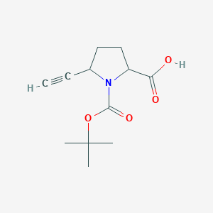 1-(Tert-butoxycarbonyl)-5-ethynylpyrrolidine-2-carboxylic acid