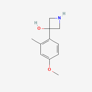 3-(4-Methoxy-2-methylphenyl)azetidin-3-ol