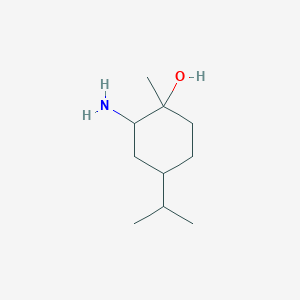 2-Amino-1-methyl-4-(propan-2-yl)cyclohexan-1-ol