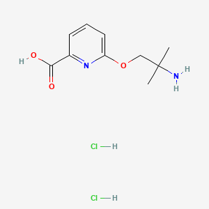 6-(2-Amino-2-methylpropoxy)pyridine-2-carboxylicaciddihydrochloride