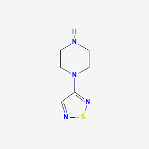 molecular formula C6H10N4S B13549703 1-(1,2,5-Thiadiazol-3-yl)piperazine 