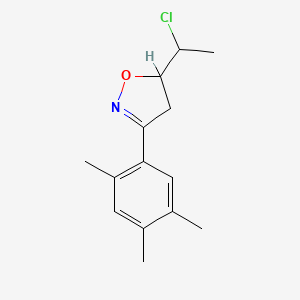 5-(1-Chloroethyl)-3-(2,4,5-trimethylphenyl)-4,5-dihydro-1,2-oxazole