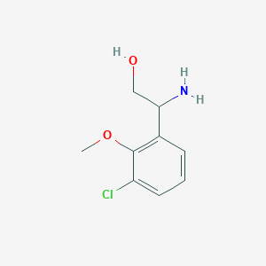 2-Amino-2-(3-chloro-2-methoxyphenyl)ethan-1-ol