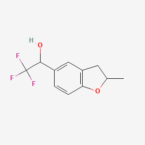 2,2,2-Trifluoro-1-(2-methyl-2,3-dihydrobenzofuran-5-yl)ethan-1-ol