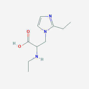 3-(2-Ethyl-1h-imidazol-1-yl)-2-(ethylamino)propanoic acid