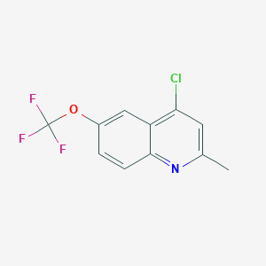 B1354987 4-Chloro-2-methyl-6-(trifluoromethoxy)quinoline CAS No. 951905-08-1