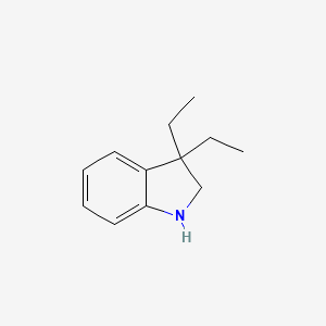 B1354989 3,3-diethyl-2,3-dihydro-1H-indole CAS No. 130546-01-9