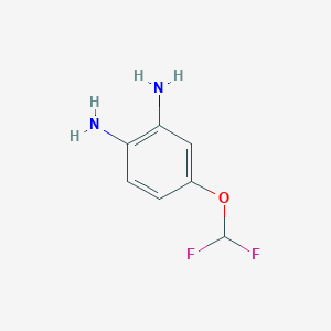 molecular formula C7H8F2N2O B1354990 4-(二氟甲氧基)苯-1,2-二胺 CAS No. 172282-50-7