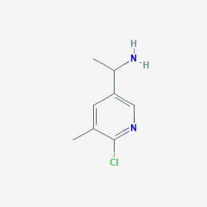 1-(6-Chloro-5-methylpyridin-3-yl)ethan-1-amine