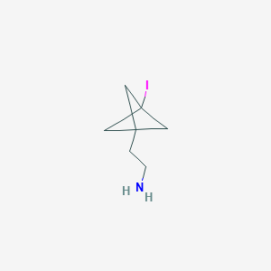 2-{3-Iodobicyclo[1.1.1]pentan-1-yl}ethan-1-amine