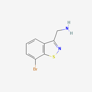 (7-Bromo-1,2-benzothiazol-3-yl)methanamine