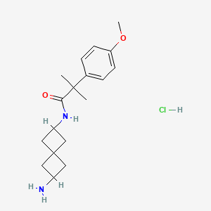 N-(6-Aminospiro[3.3]heptan-2-yl)-2-(4-methoxyphenyl)-2-methylpropanamide hydrochloride