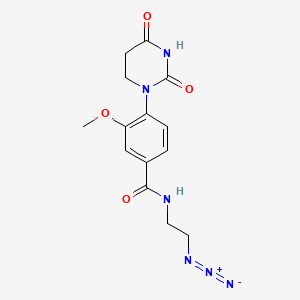 N-(2-azidoethyl)-4-(2,4-dioxo-1,3-diazinan-1-yl)-3-methoxybenzamide