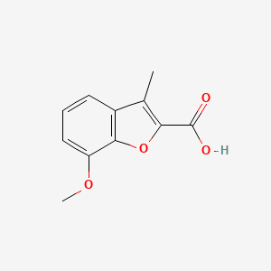molecular formula C11H10O4 B1354998 7-甲氧基-3-甲基-1-苯并呋喃-2-羧酸 CAS No. 18703-80-5