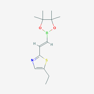 5-Ethyl-2-[2-(tetramethyl-1,3,2-dioxaborolan-2-yl)ethenyl]-1,3-thiazole