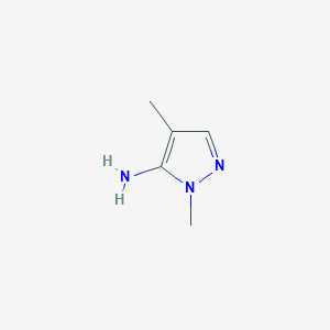 molecular formula C5H9N3 B1355012 1,4-二甲基-1H-吡唑-5-胺 CAS No. 3524-49-0