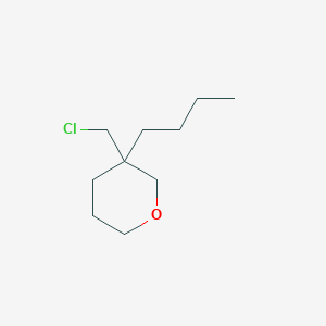 3-Butyl-3-(chloromethyl)tetrahydro-2h-pyran