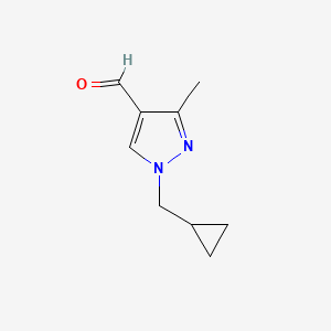 1-(cyclopropylmethyl)-3-methyl-1H-pyrazole-4-carbaldehyde