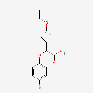 2-(4-Bromophenoxy)-2-(3-ethoxycyclobutyl)acetic acid