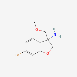 6-Bromo-3-(methoxymethyl)-2,3-dihydro-1-benzofuran-3-amine