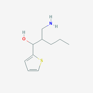 2-(Aminomethyl)-1-(thiophen-2-yl)pentan-1-ol