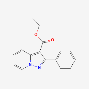 molecular formula C16H14N2O2 B1355023 2-苯基吡唑并[1,5-A]吡啶-3-甲酸乙酯 CAS No. 51065-76-0