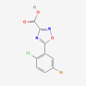 5-(5-Bromo-2-chlorophenyl)-1,2,4-oxadiazole-3-carboxylic acid