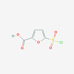 molecular formula C5H3ClO5S B1355024 5-(氯磺酰基)呋喃-2-羧酸 CAS No. 80466-76-8
