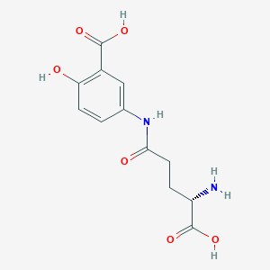 molecular formula C12H14N2O6 B1355025 L-谷氨酸 γ-(3-羧基-4-羟基苯胺) CAS No. 74929-17-2