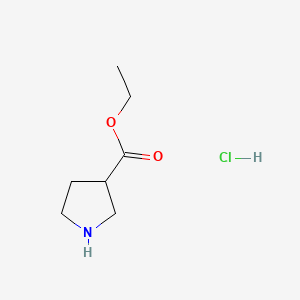 molecular formula C7H14ClNO2 B1355034 盐酸乙基吡咯烷-3-羧酸酯 CAS No. 80028-44-0