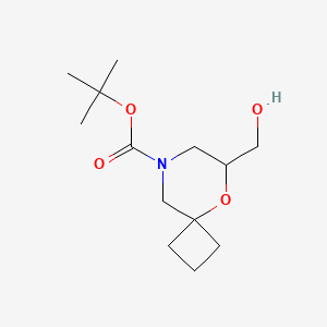 Tert-butyl 6-(hydroxymethyl)-5-oxa-8-azaspiro[3.5]nonane-8-carboxylate