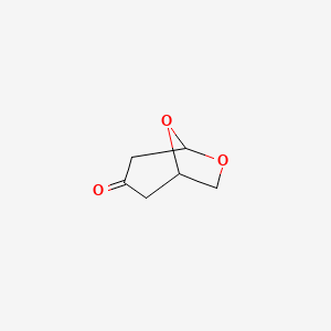 molecular formula C6H8O3 B1355035 6,8-Dioxabicyclo[3.2.1]octan-3-one CAS No. 1369498-81-6