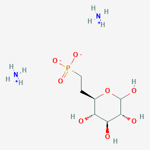 diammonium {2-[(2R,3S,4S,5R)-3,4,5,6-tetrahydroxyoxan-2-yl]ethyl}phosphonate